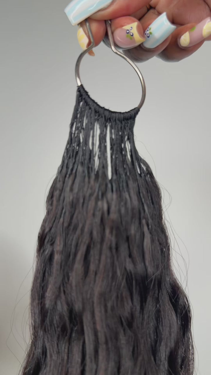 INVISIBLE CROCHET- RAW Cambodian Curly Wave – 100% Human Hair