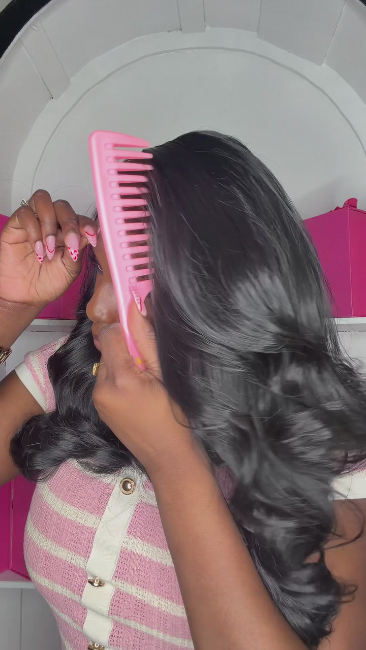 Jet Black Raw SEA Wavy