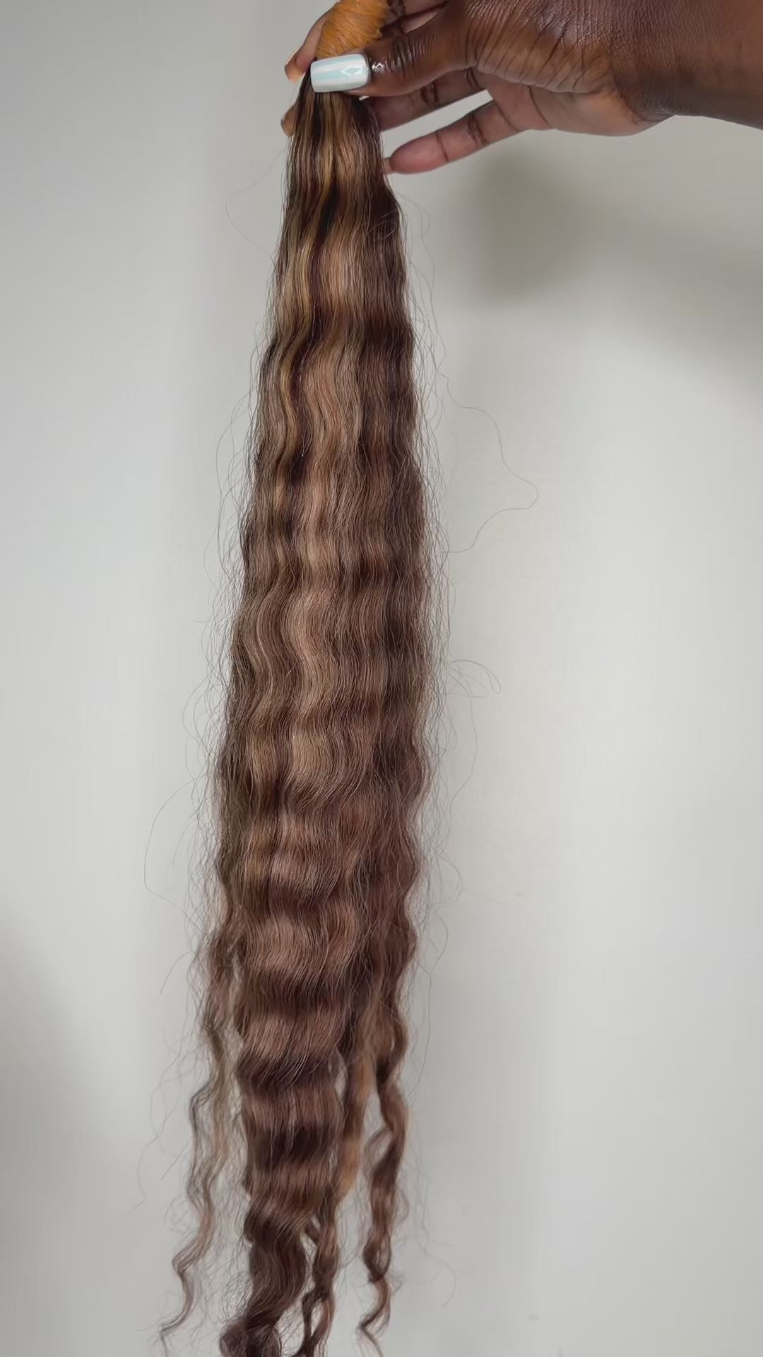 Platinum honey gold - RAW Cambodian Curly Wave Bulk &amp; Braiding Hair – 100% Human Hair